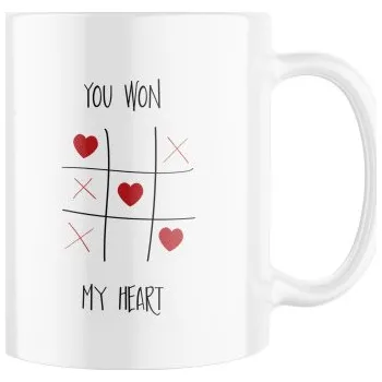 Keramický hrnek s potiskem You won my heart