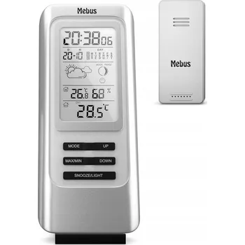 Meteostanice Meteorologická stanice Mebus BEZPRZEWODOWA STACJA POGODY Mebus HIGROMETR Bílá
