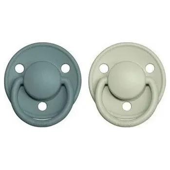 dudlíky Bibs dudlíky kaučuk 2 ks De Lux 0-6 měsíců Island-sea-sage