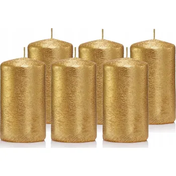 Svíčka Dekorativní parafinová svíčka bez vůně Drobo 6 ks