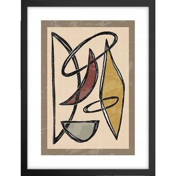 Obraz Obraz plakát v černém rámu do obýváku 30x40 abstrakce foto na zeď