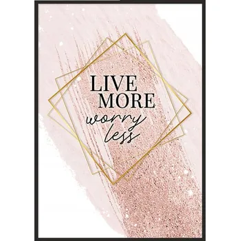 Obraz OBRAZ PLAKÁT V RÁMU 53x73 cm Live P787