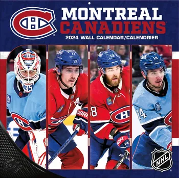 Kalendář JF Turner Kalendář Montreal Canadiens NHL 2024 Wall Calendar