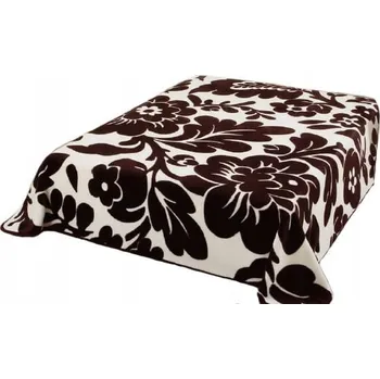 Prostěradlo Akrylová deka 220 cm x 240 cm hnědá