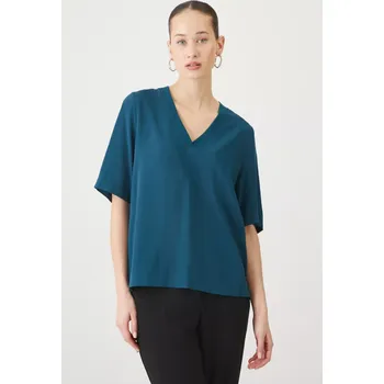 Dámská halenka Halenka Medicine dámská, tyrkysová barva, hladká RS25.BKD030 69X, vel. S