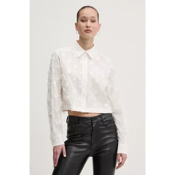 Dámská košile Košile MSGM 3841MDE13.257121 béžová 01X, vel. 38