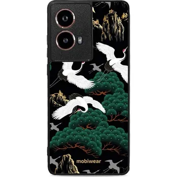 Pouzdro na mobilní telefon Lesklý kryt Mobiwear Glossy - Motorola Moto G85 5G - G042G - Jeřábi (Prémiové lesklé pouzdro, obal, kryt Mobiwear Glossy na mobil Motorola Moto G85 5G - G042G - Jeřábi, materiál Plast + TPU silikon - krytí po všech stranách, neošoupatelný potisk, tenké)