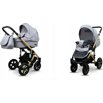 Kočárek Dětský kočárek 2v1 BabyLux Sky Lark - kombinovaný kočárek s hlubokou korbou a sportovní sedačkou