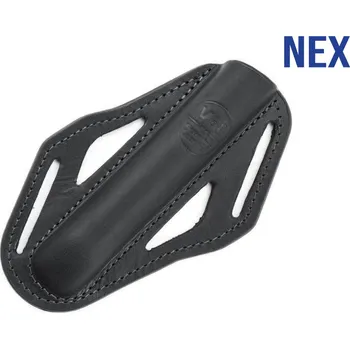 Pouzdro na nůž Kožené pouzdro na obušek Nex V68 černé