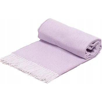 Prostěradlo Deka Rena Home bavlna 140 cm x 200 cm fialová