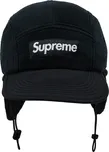 Supreme Polartec Earflap Camp Cap (FW24) Black Velikost: ONE SIZE
