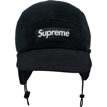 Čepice Supreme Polartec Earflap Camp Cap (FW24) Black Velikost: ONE SIZE