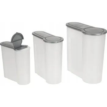 Dóza na potraviny Sada dóz Excellent Houseware šedá 3 ks