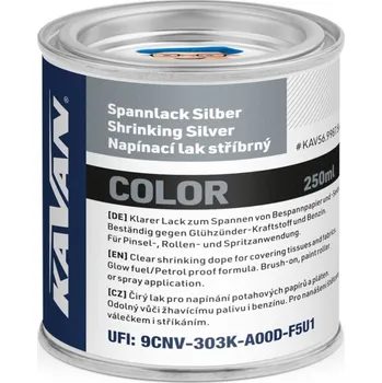 RC model KAVAN - napínací lak COLOR - stříbrný - 250ml