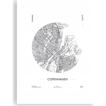 Obraz Obraz plakát do obýváku ložnice 30x40 mapa foto plakáty na zeď bez rámu