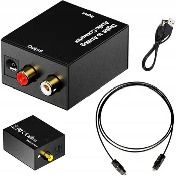 Bezpečnostní kamera OPTICKÝ PŘEVODNÍK DAC COAXIAL TOSLINK RCA CINCH