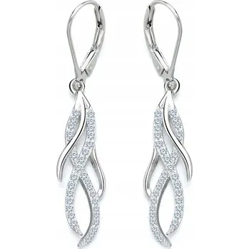 Náušnice Stříbrné náušnice dlouhé závěsné dámské náušnice stříbro 925 anglické