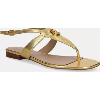 Dámské sandále Kožené sandály Lauren Ralph Lauren Everley dámské, zlatá barva, 802959147001 802959147001.710 10Y, EUR 37