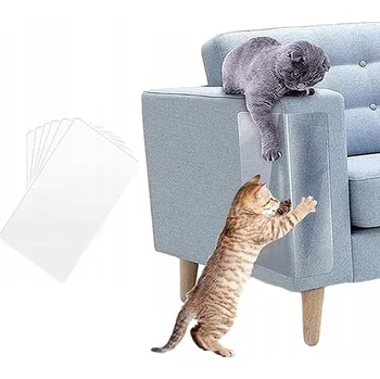 Fototapeta 12 KS VELKÁ NÁLEPKA FÓLIE OCHRANA NA NÁBYTEK KANAPE DVEŘE ŠKRABADLO XL 35CMX15CM