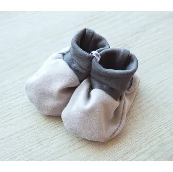 Capáčky AMÁLKA Kojenecké bavlněné capáčky, šedé Velikost: 68-80