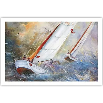 Obraz Obraz plakát do obýváku ložnice 91x61 plachetnice foto na zeď bez rámu