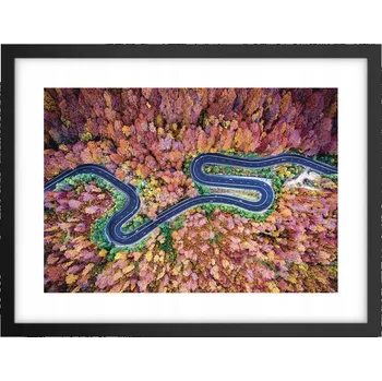 Obraz Obraz plakát v černém rámu do obýváku 40x30 abstrakce foto na zeď