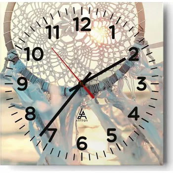 Hodiny Kuchyňské nástěnné hodiny 30x30 Umělecké skleněné hodiny do obýváku Moderní tiché