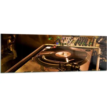 Obraz Velký skleněný obraz do obýváku XXL 160x50 hudba moderní fotoobraz obrazy