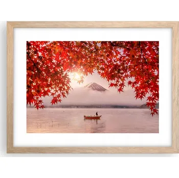 Obraz Obraz plakát v rámu světlý dub do obýváku 40x30 krajina foto na zeď