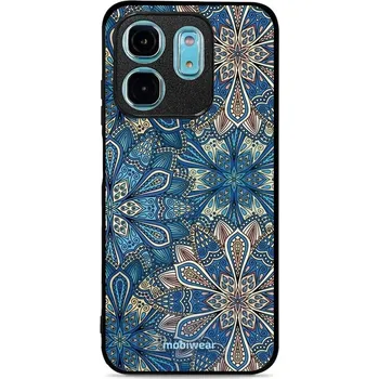 Pouzdro na mobilní telefon Lesklý kryt Mobiwear Glossy - Infinix HOT 50i - G038G - Modré mandala květy (Prémiové lesklé pouzdro, obal, kryt Mobiwear Glossy na mobil Infinix HOT 50i - G038G - Modré mandala květy, materiál Plast + TPU silikon - krytí po všech stranách, neošoupatelný)