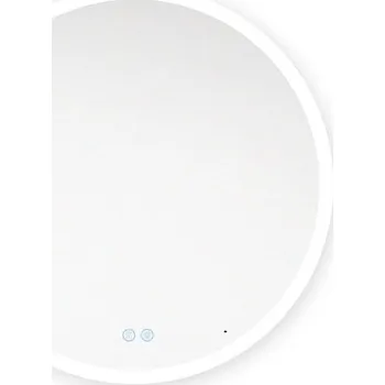 Zrcadlo EBS Emilia Kulaté zrcadlo 80 cm s LED osvětlením a senzorem, pískovaný okraj