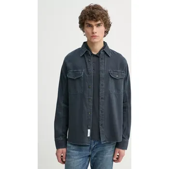 Pánská košile Košile Rag & Bone MED24S0004ZDMI námořnická modř 59J, vel. L