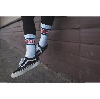 Pánské ponožky PONOŽKY SAVES HELP - WHITE - SHSKS003 Velikost: 44-46 (9,5-11)