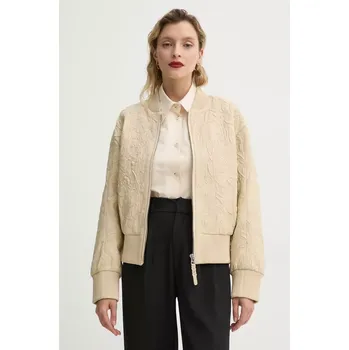 Pánský bomber Kožená bunda bomber MUNTHE FERRIL 251151525105 béžová 08X, vel. 36