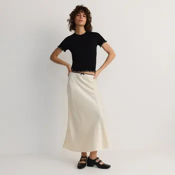 Dámská sukně Reserved - Maxi sukně - krémová - 180EN-01X - 180EN-01X-L