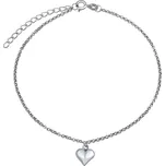 Silvego Jemný stříbrný řetízek na nohu Srdce ZT1303175AVSW + 2 měsíce na vrácení zboží