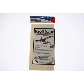 Modelářský materiál Eze Tissue potahovací papír 12.5g/m2 75x50cm přírodní (5ks)