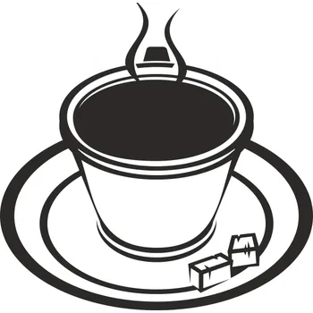 Obraz Samolepka na stěnu Drukant W-K043_35K šálek 35x35 cm