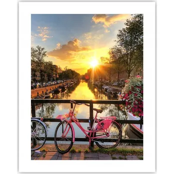 Obraz Obraz plakát na zeď bez rámu 40x50 město plakáty do obývacího pokoje ložnice