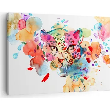 Obraz Obraz na plátně do obýváku, ložnice 70x50 - Panter, foto obrazy na zeď