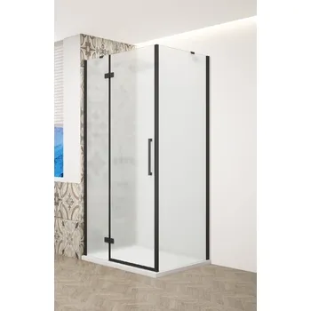 GELCO TRINITY BLACK čtvercový kout 1000x1000mm levý, matné sklo, GT5610-10ML-B