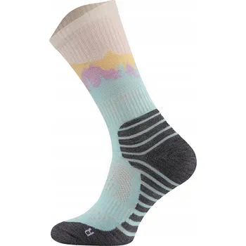 Dámské ponožky Trekkingové Ponožky FALCON TRAIL 55% merino vlna Pastelová barva, velikost 39-42