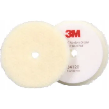 Brusný kotouč 3M Lešticí Kožešina na leštičku; bílý, 130 mm, 34120