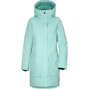 Dámský kabát Didriksons Leya W dámský kabát - světle zelená POUZE 44 (VÝPRODEJ) + DÁREK