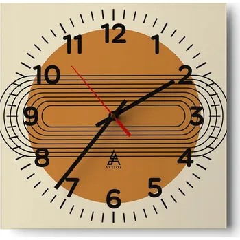 Hodiny Nástěnné hodiny do obýváku 40x40 Abstrakce Tiché hodiny Skleněné hodiny Bez hlučnosti