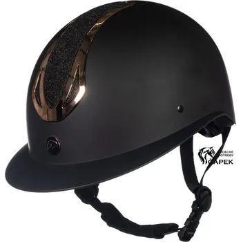 Přilba HKM -ILLUSION- - Tmavě modrá/Zlatá - 58-60cm