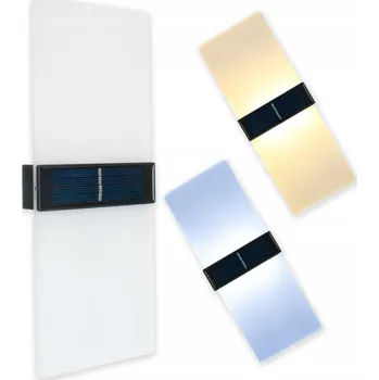 Nástěnné svítidlo Zahradní nástěnné svítidlo Decorya bílé, černý integrovaný LED zdroj 1 W