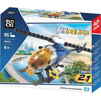 ostatní stavebnice Stavebnice Blocki Policejní vrtulník 95 dílů K