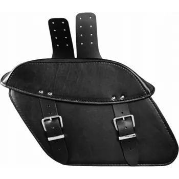 Zavazadlo na motocykl Sakwy Motocyklové Kožené Boční Brašny Černé 12L