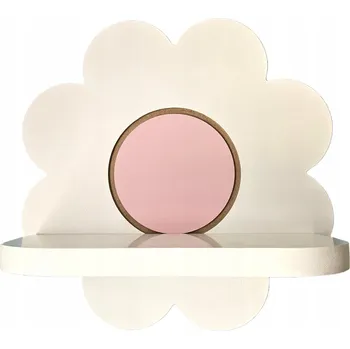 police Závěsná police květina do dětského pokoje, dekorace s poličkou pro děti